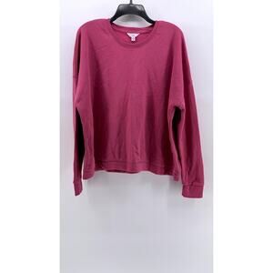 TIME & TRU Women's Pink Crewneck Long Sleeve Sweatshirt SZ XL